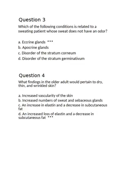 NSG 3160 NCLEX Review Chapter 13 - Page 2 preview image