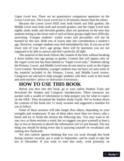 Princeton Review ISEE Prep: 3 Practice Tests + Review and Techniques + Drills (2024) - Page 20 preview image