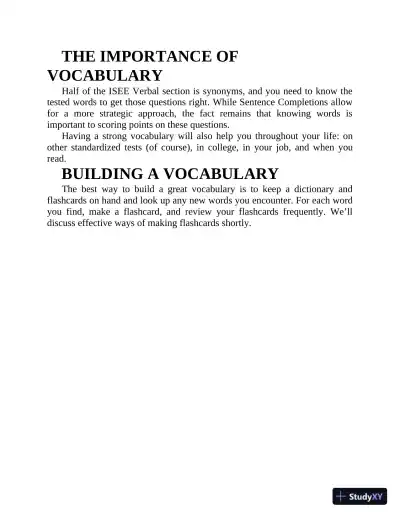 Princeton Review ISEE Prep: 3 Practice Tests + Review and Techniques + Drills (2024) - Page 23 preview image