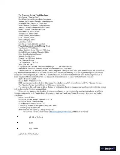 Princeton Review ISEE Prep: 3 Practice Tests + Review and Techniques + Drills (2024) - Page 3 preview image