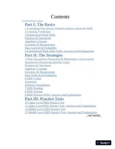 Princeton Review ISEE Prep: 3 Practice Tests + Review and Techniques + Drills (2024) - Page 4 preview image
