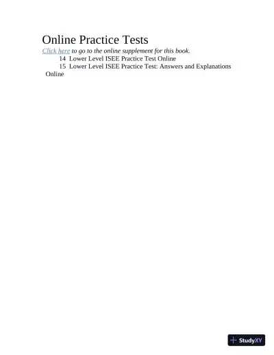 Princeton Review ISEE Prep: 3 Practice Tests + Review and Techniques + Drills (2024) - Page 5 preview image