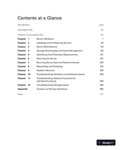 CompTIA Server+ Study Guide: Exam SK0-005 (2022) - Page 16 preview image