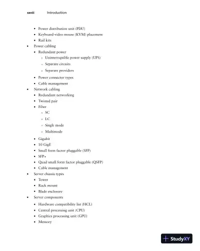 CompTIA Server+ Study Guide: Exam SK0-005 (2022) - Page 31 preview image