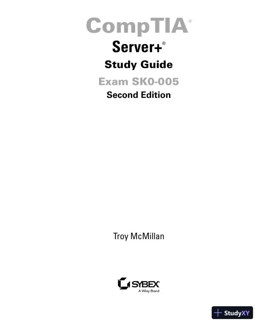 CompTIA Server+ Study Guide: Exam SK0-005 (2022), page 8