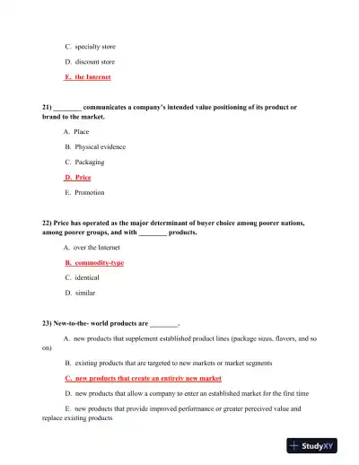Marketing Strategy and Innovation Concepts: College Assignment - Page 8 preview image