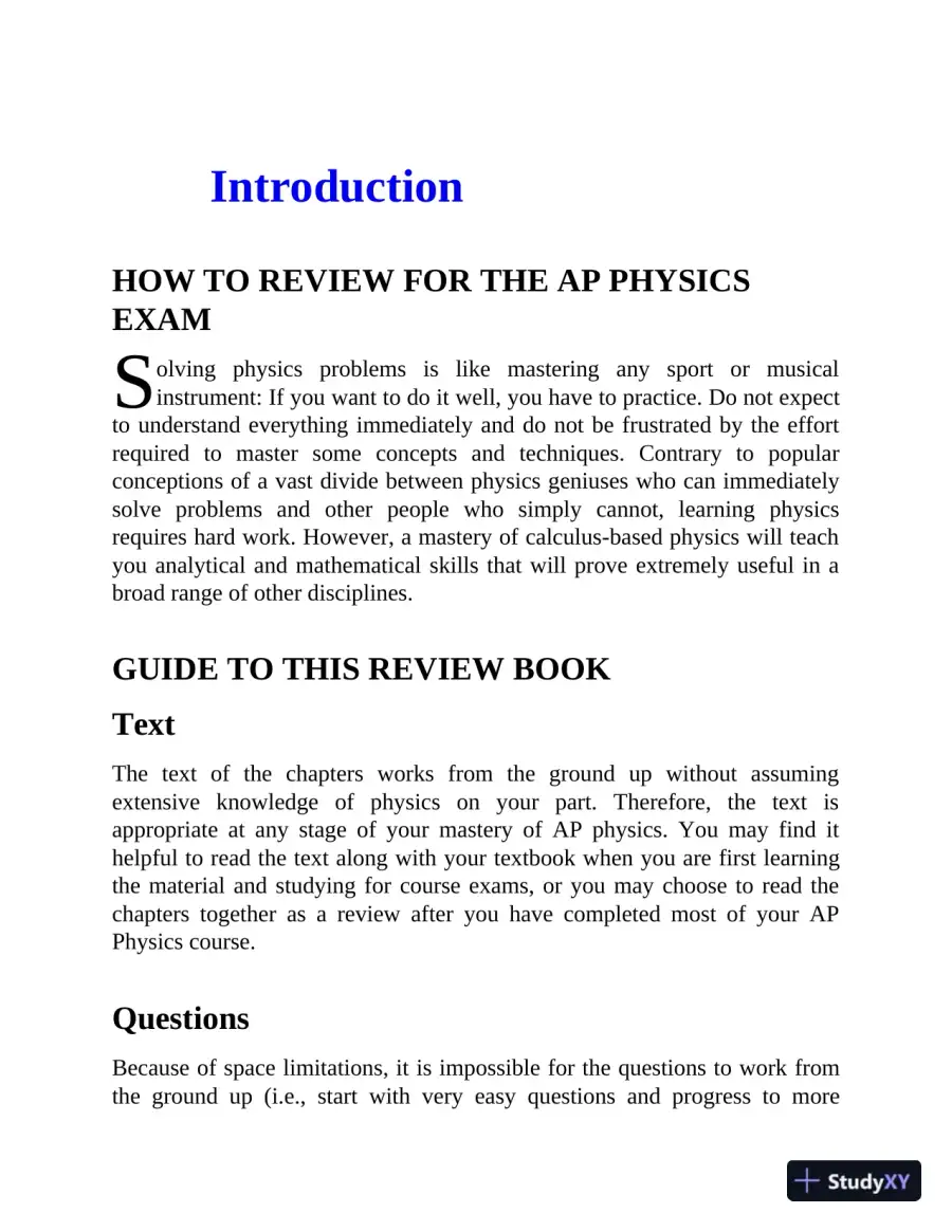 AP Physics C: With 4 Practice Tests, 5th Edition (2020), page 13