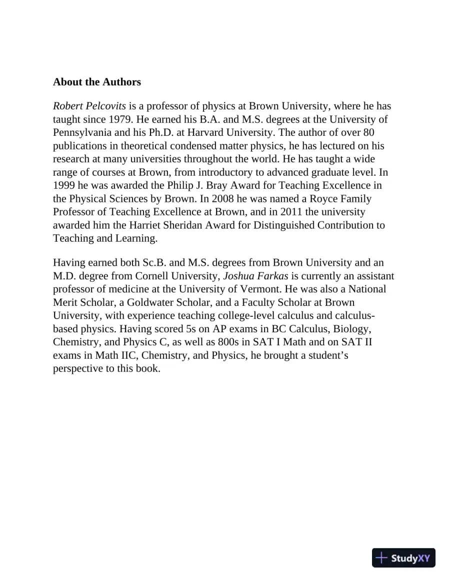 AP Physics C: With 4 Practice Tests, 5th Edition (2020), page 7