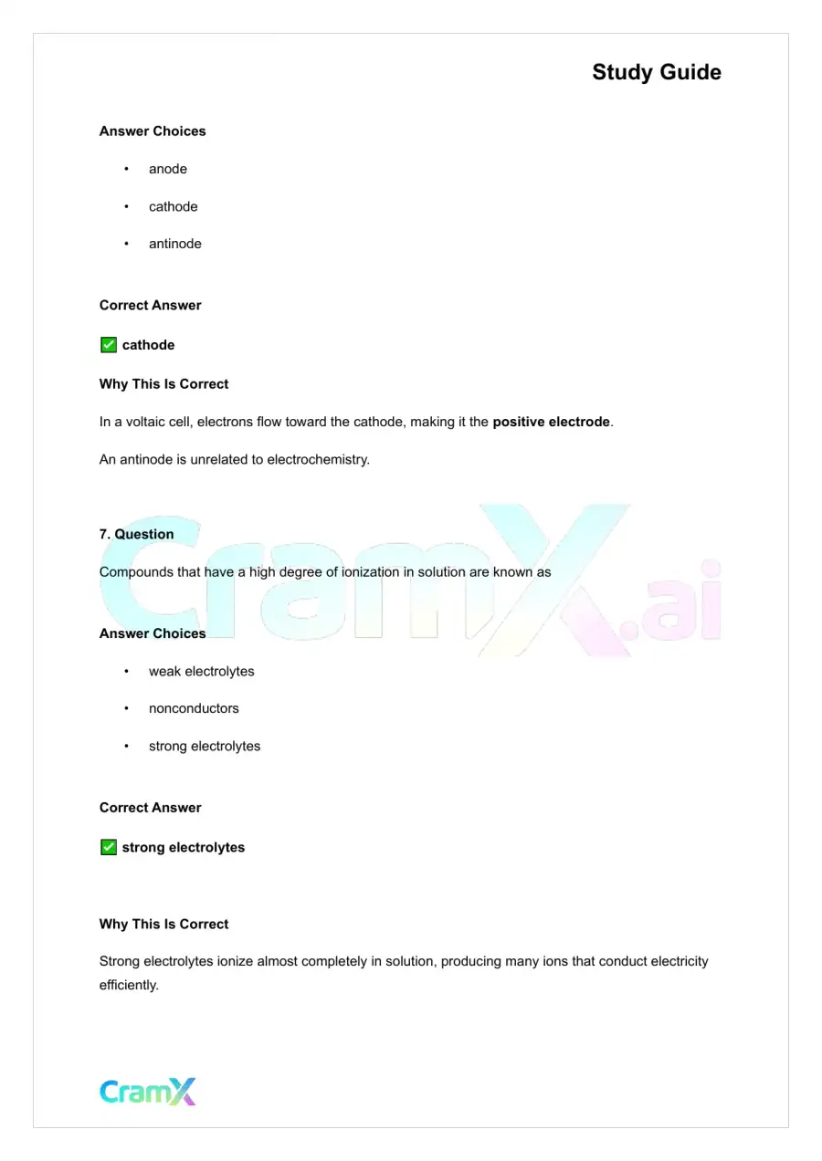 Chemistry - Electrochemistry, page 7