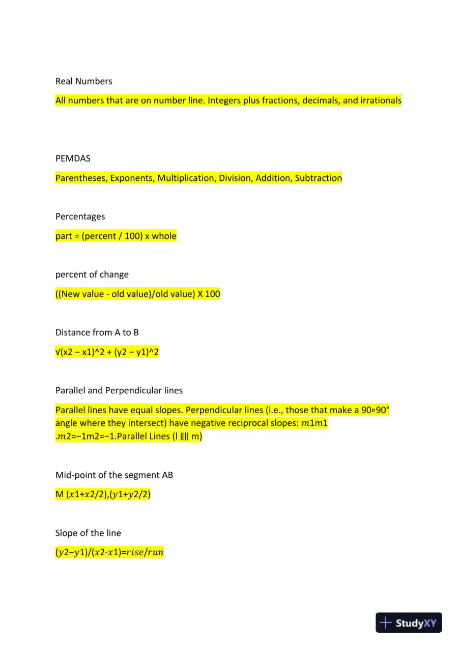 2023-2024 TSIA2 Mathematics Study Guide With Answers (52 Solved Questions), page 3