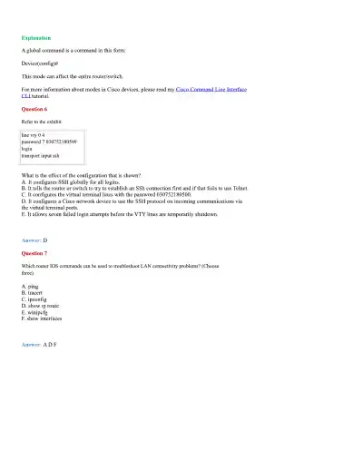 CCNA Basic Questions - Page 15 preview image