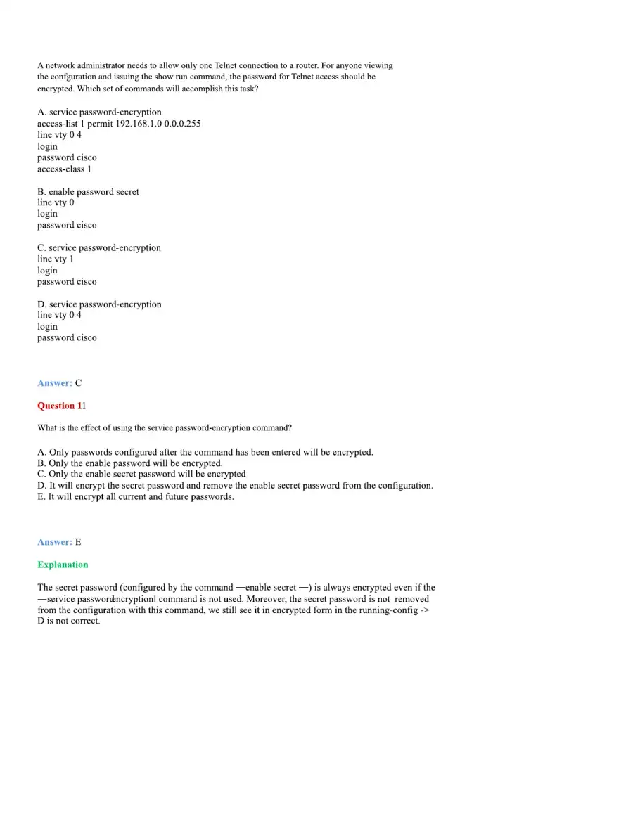 CCNA Basic Questions, page 17