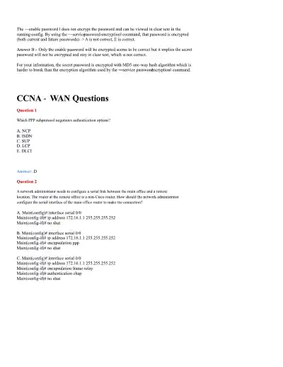 CCNA Basic Questions - Page 18 preview image