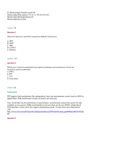CCNA Basic Questions - Page 19 preview image