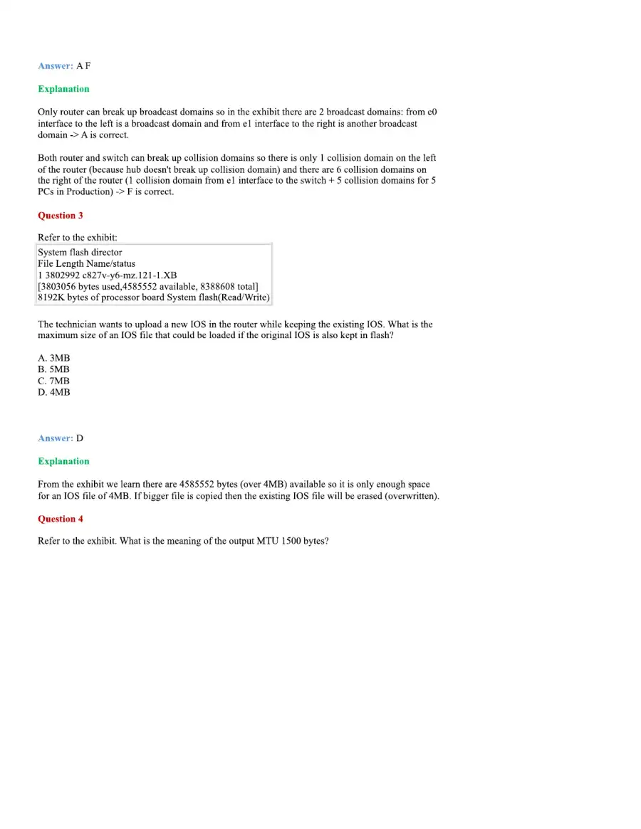 CCNA Basic Questions, page 2