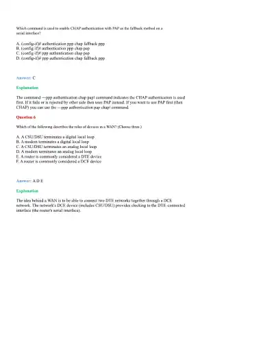 CCNA Basic Questions - Page 20 preview image