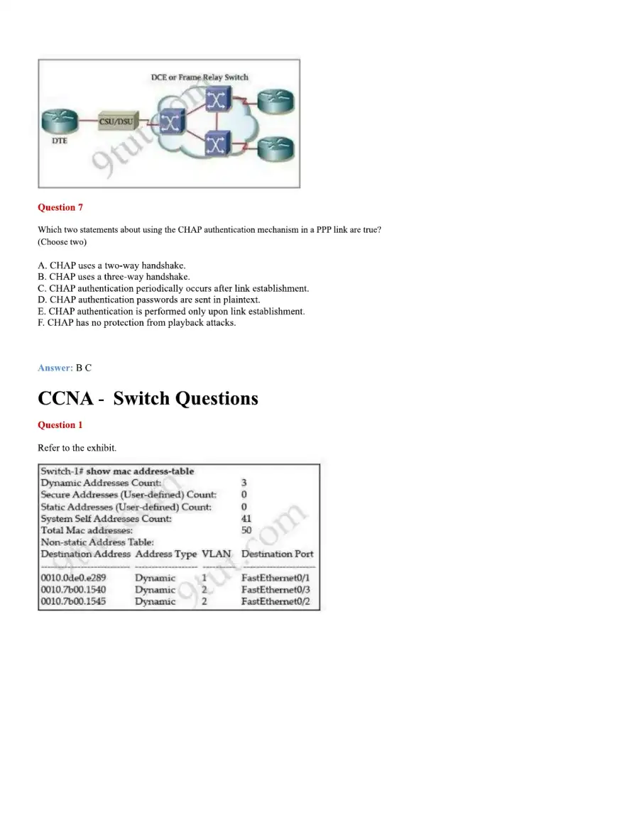 CCNA Basic Questions, page 21