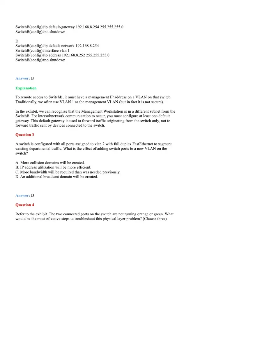 CCNA Basic Questions, page 23