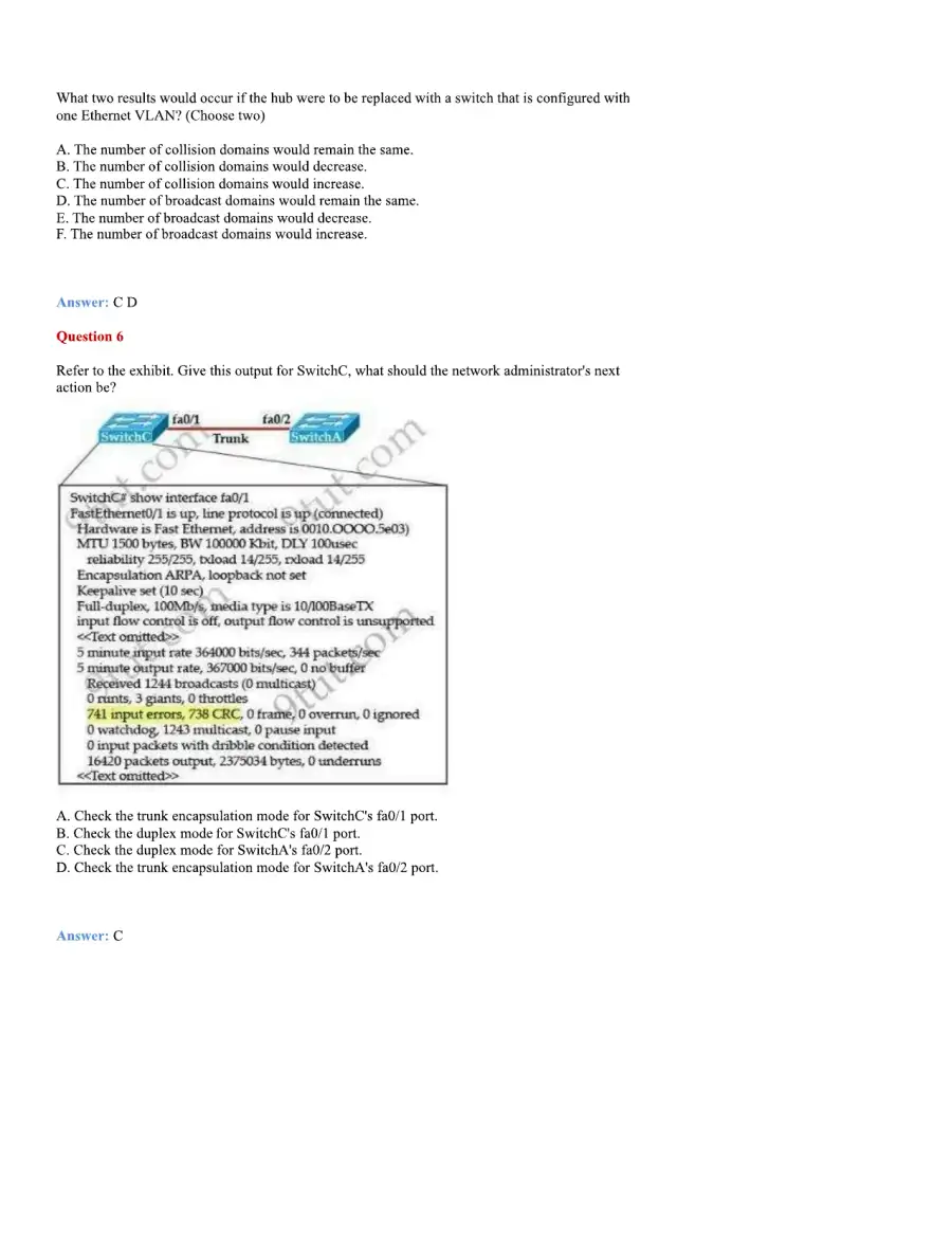 CCNA Basic Questions, page 25
