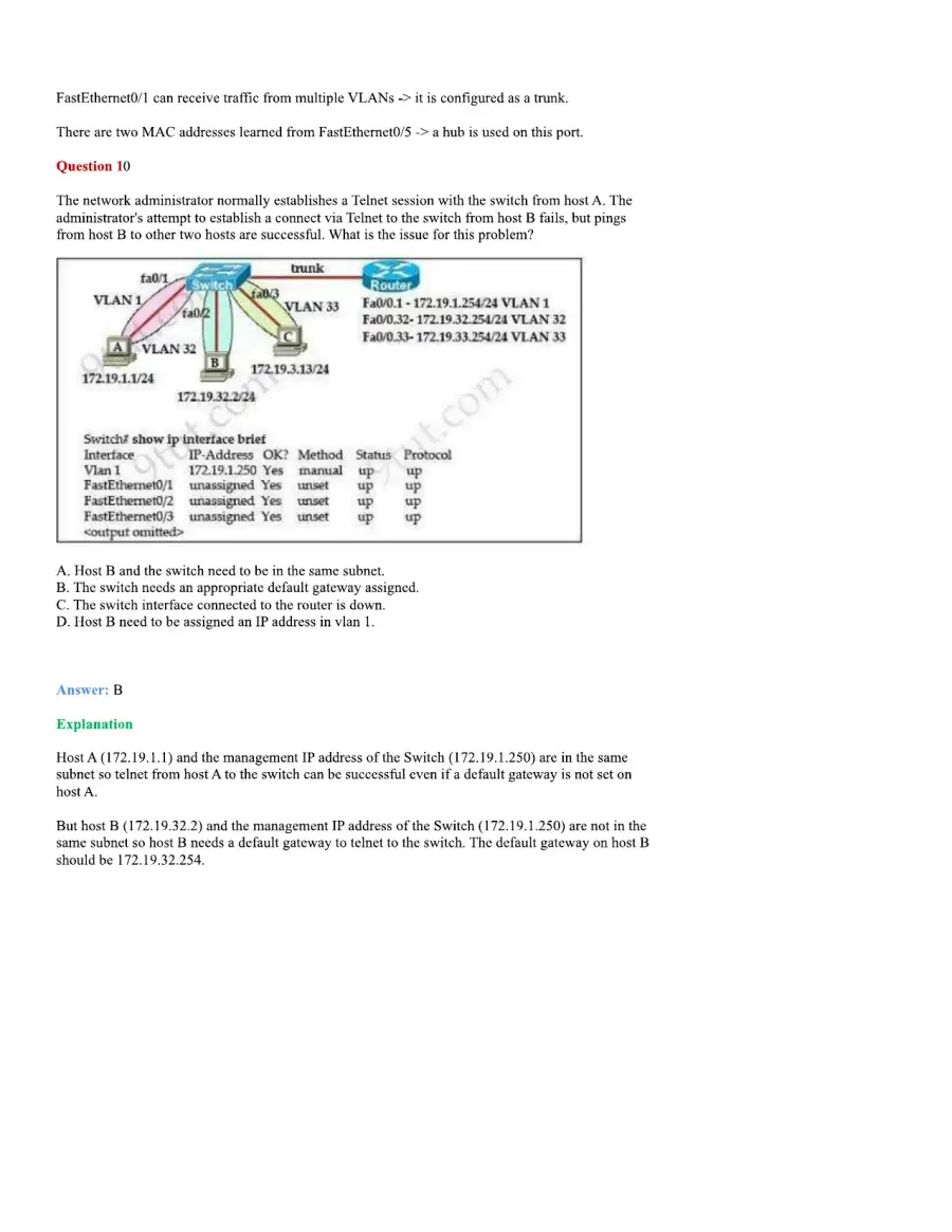 CCNA Basic Questions, page 28