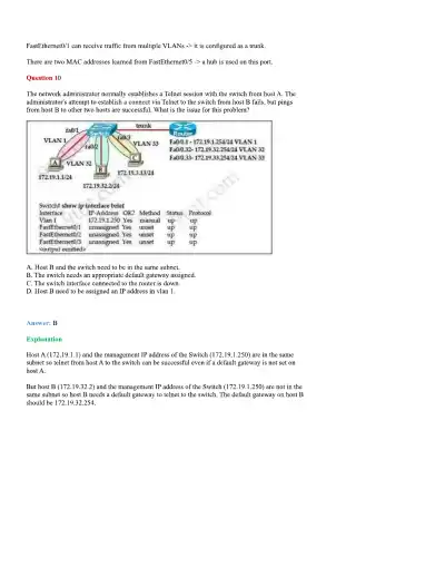 CCNA Basic Questions - Page 28 preview image