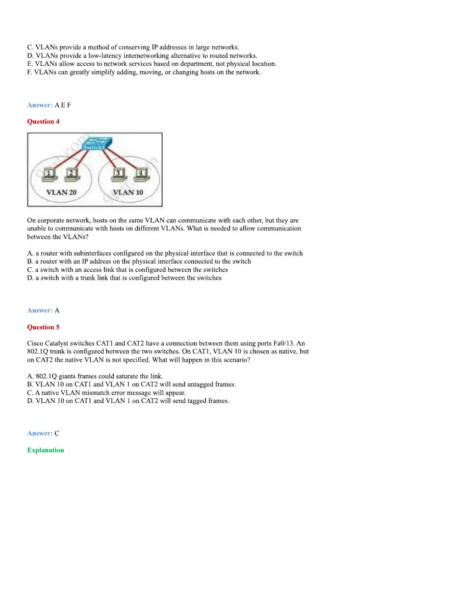 CCNA Basic Questions, page 33
