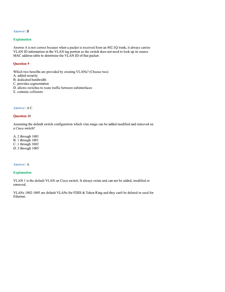 CCNA Basic Questions, page 36