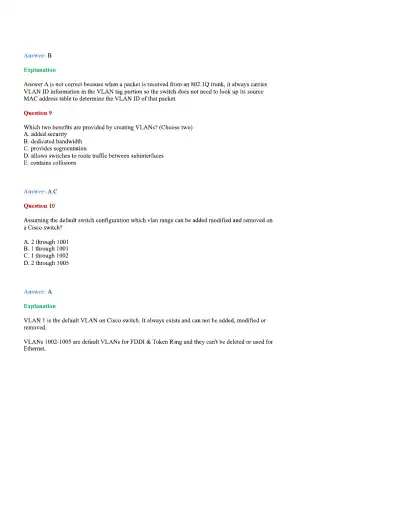CCNA Basic Questions - Page 36 preview image