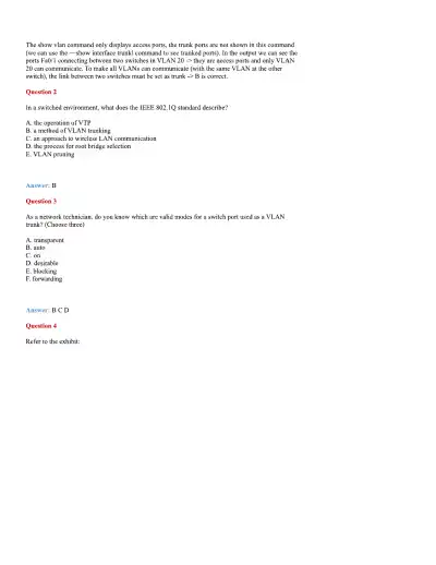 CCNA Basic Questions - Page 38 preview image
