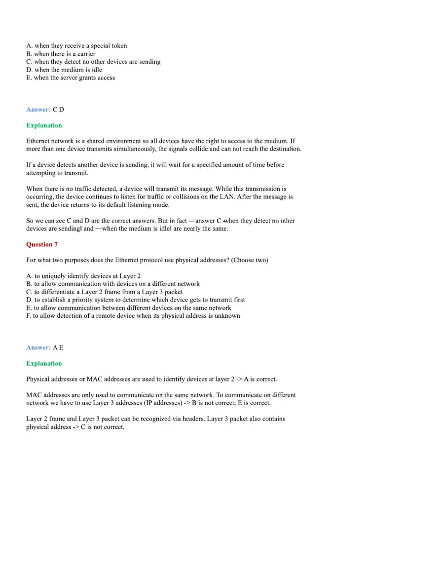 CCNA Basic Questions, page 4
