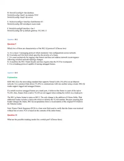 CCNA Basic Questions - Page 42 preview image