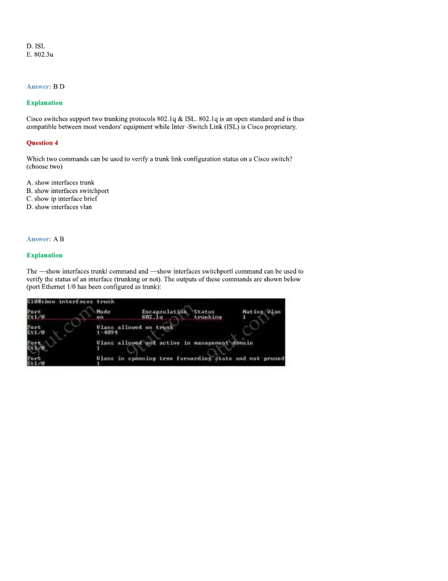 CCNA Basic Questions, page 44