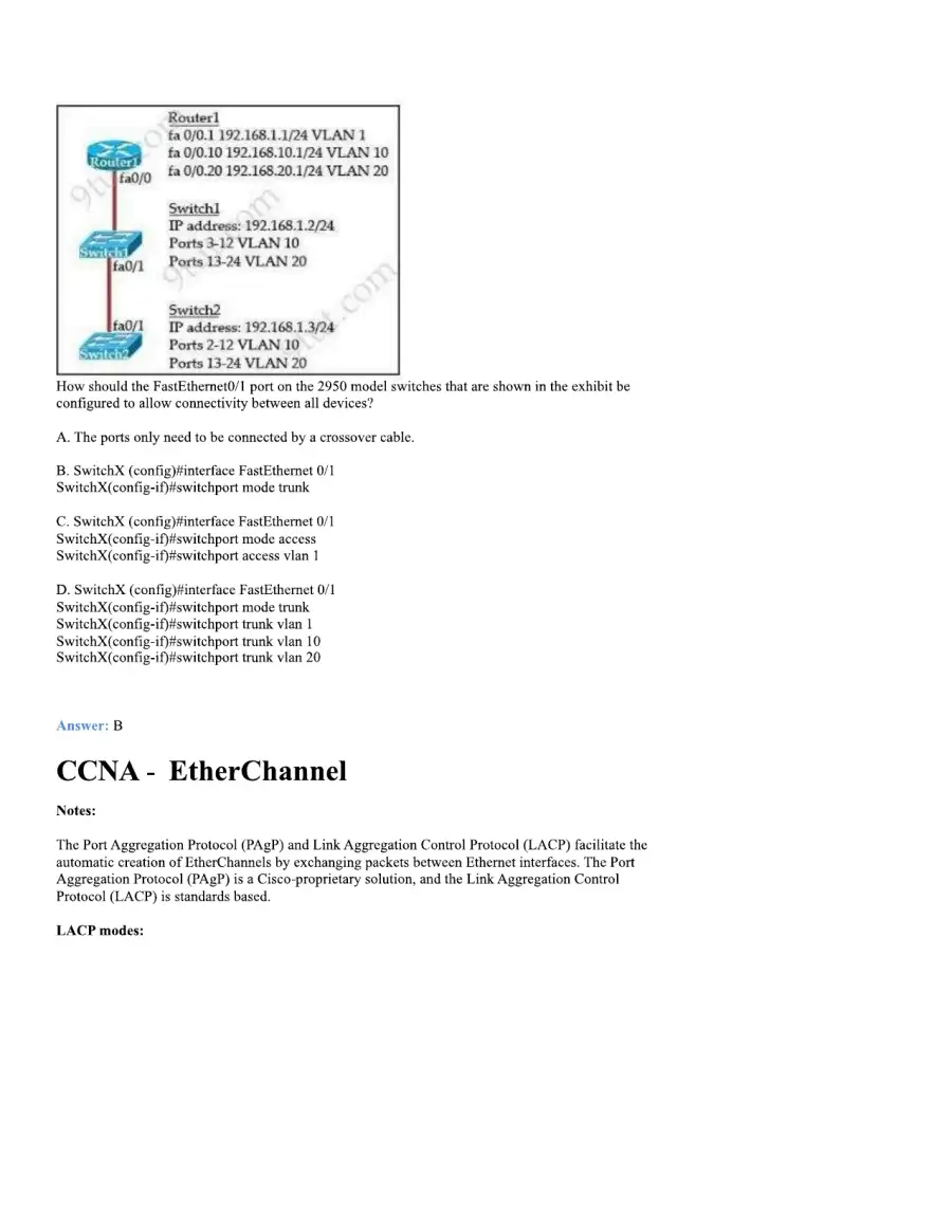 CCNA Basic Questions, page 46