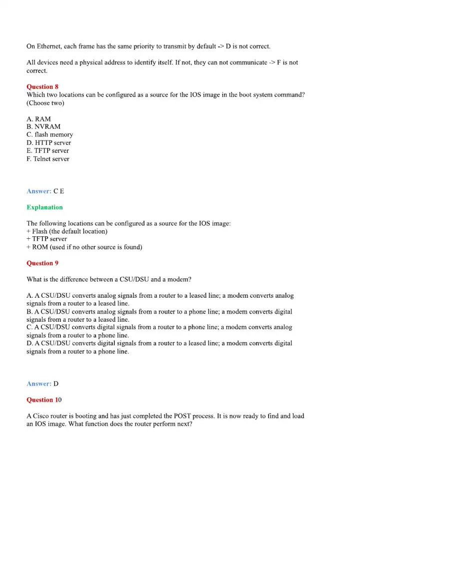 CCNA Basic Questions, page 5
