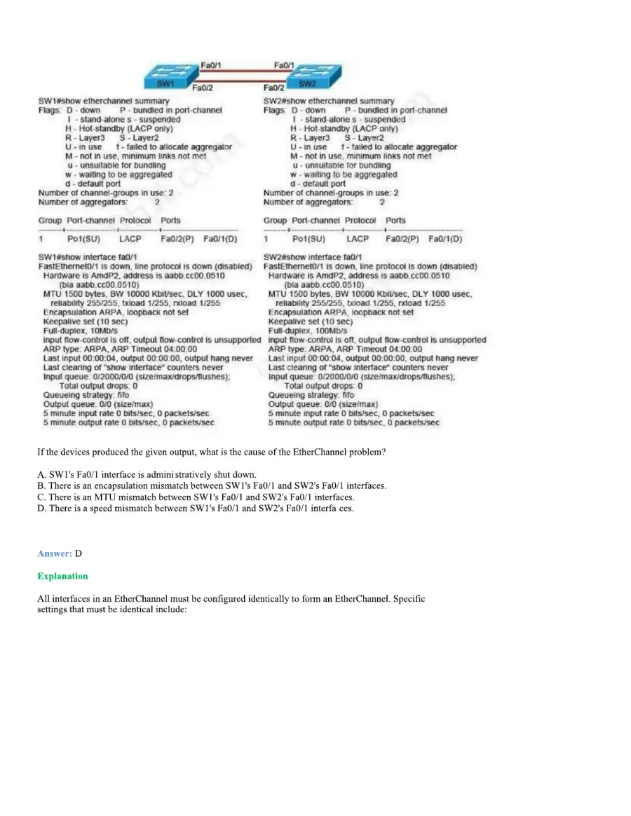 CCNA Basic Questions, page 50