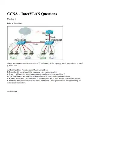 CCNA Basic Questions - Page 54 preview image