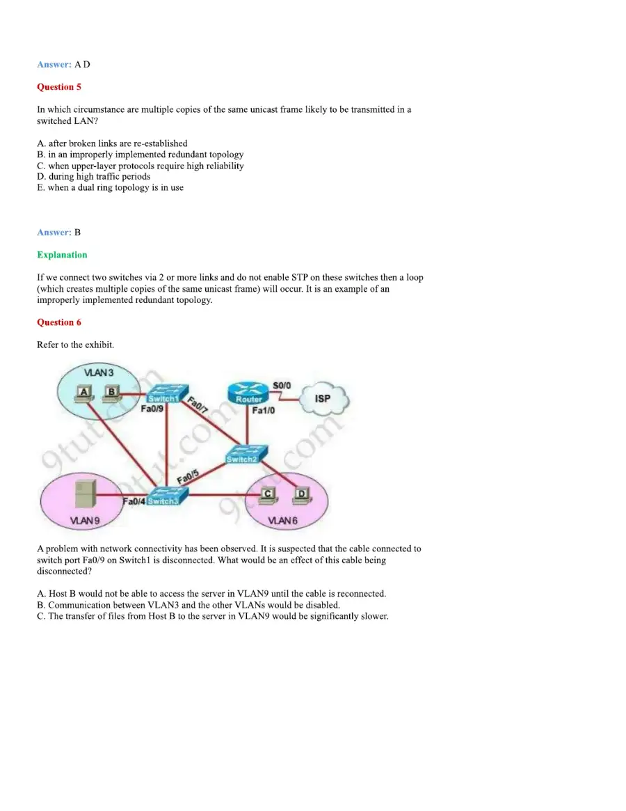 CCNA Basic Questions, page 57