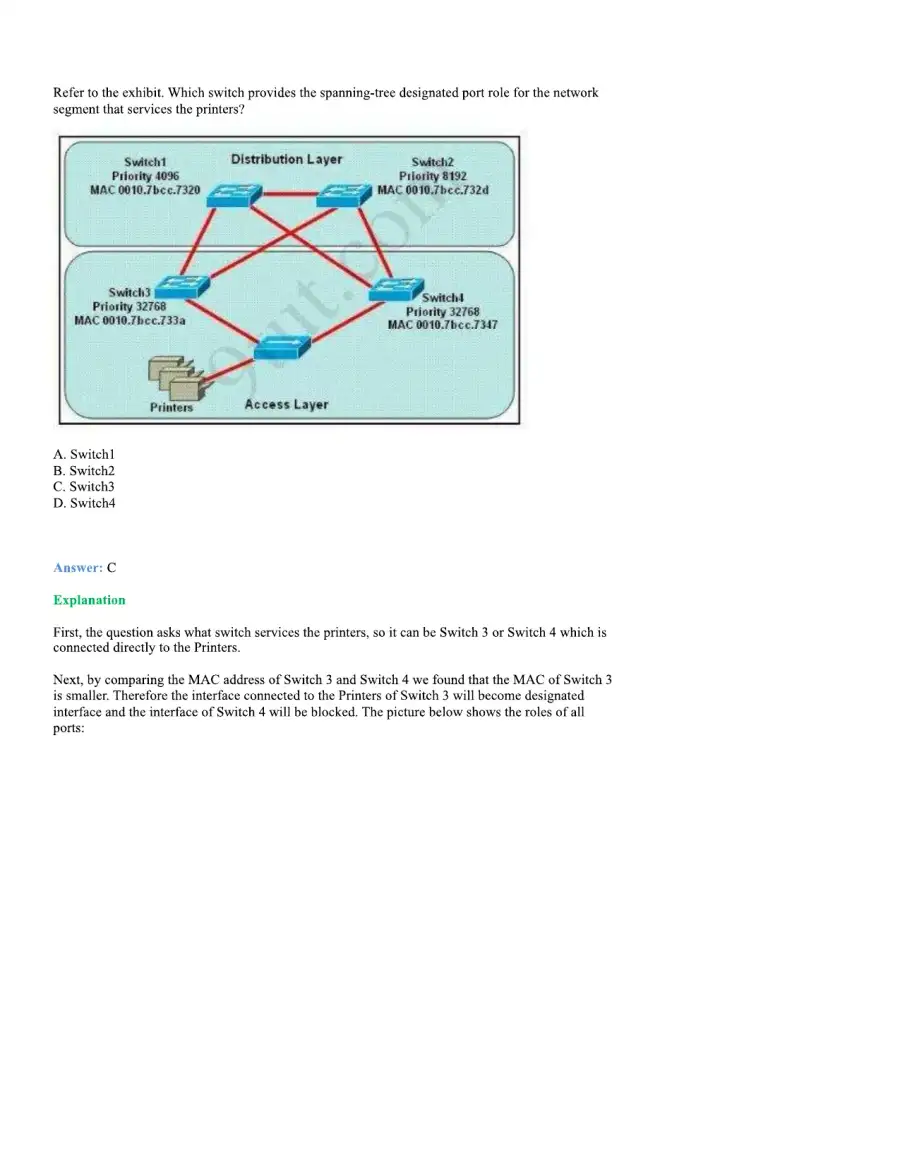 CCNA Basic Questions, page 61
