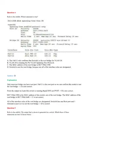 CCNA Basic Questions - Page 64 preview image