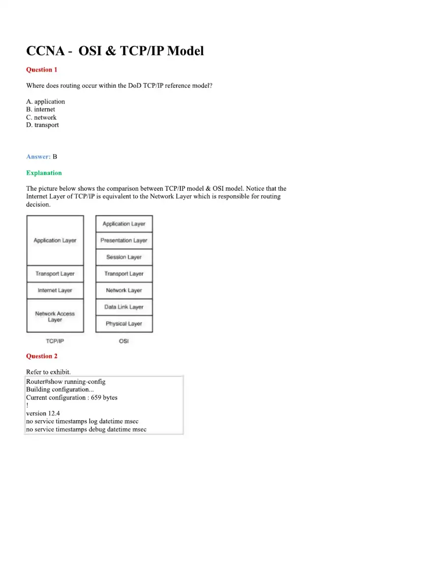 CCNA Basic Questions, page 7