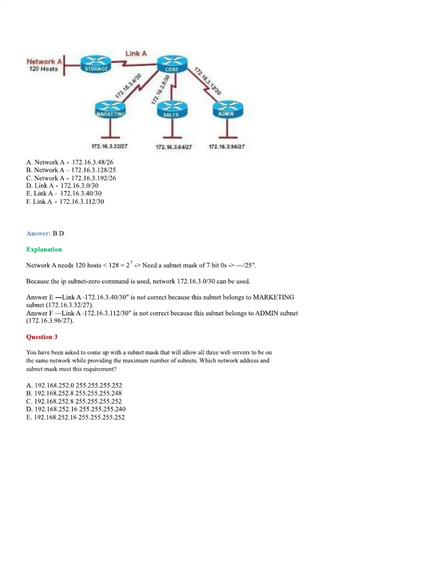 CCNA Basic Questions, page 75
