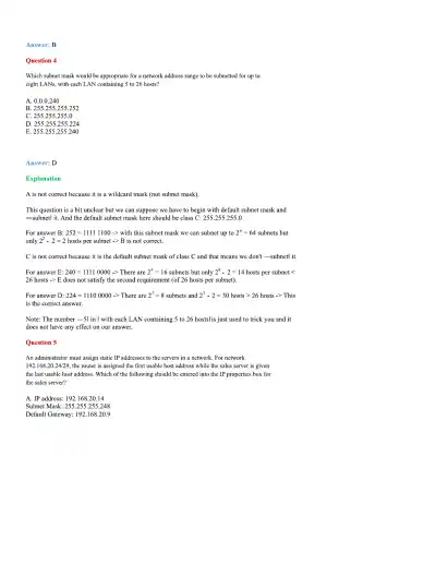 CCNA Basic Questions - Page 76 preview image