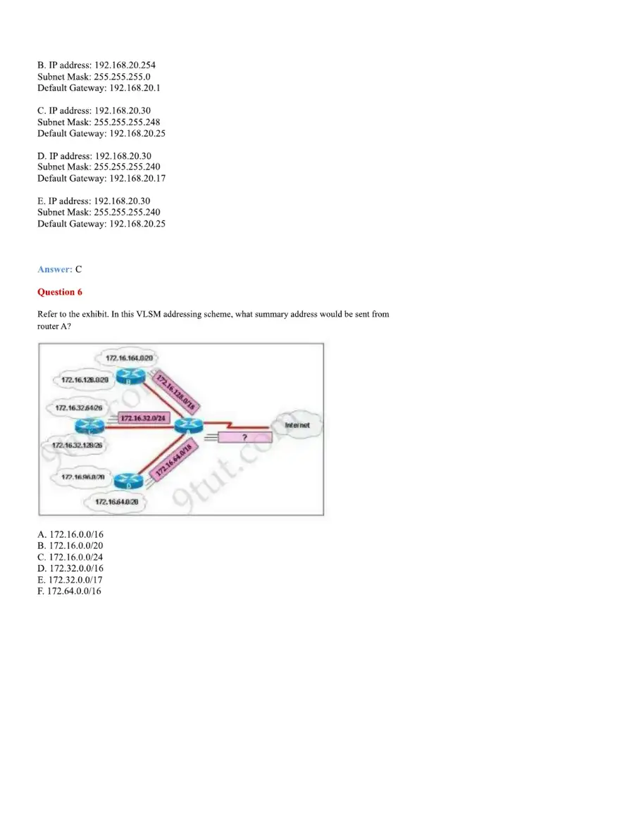 CCNA Basic Questions, page 77