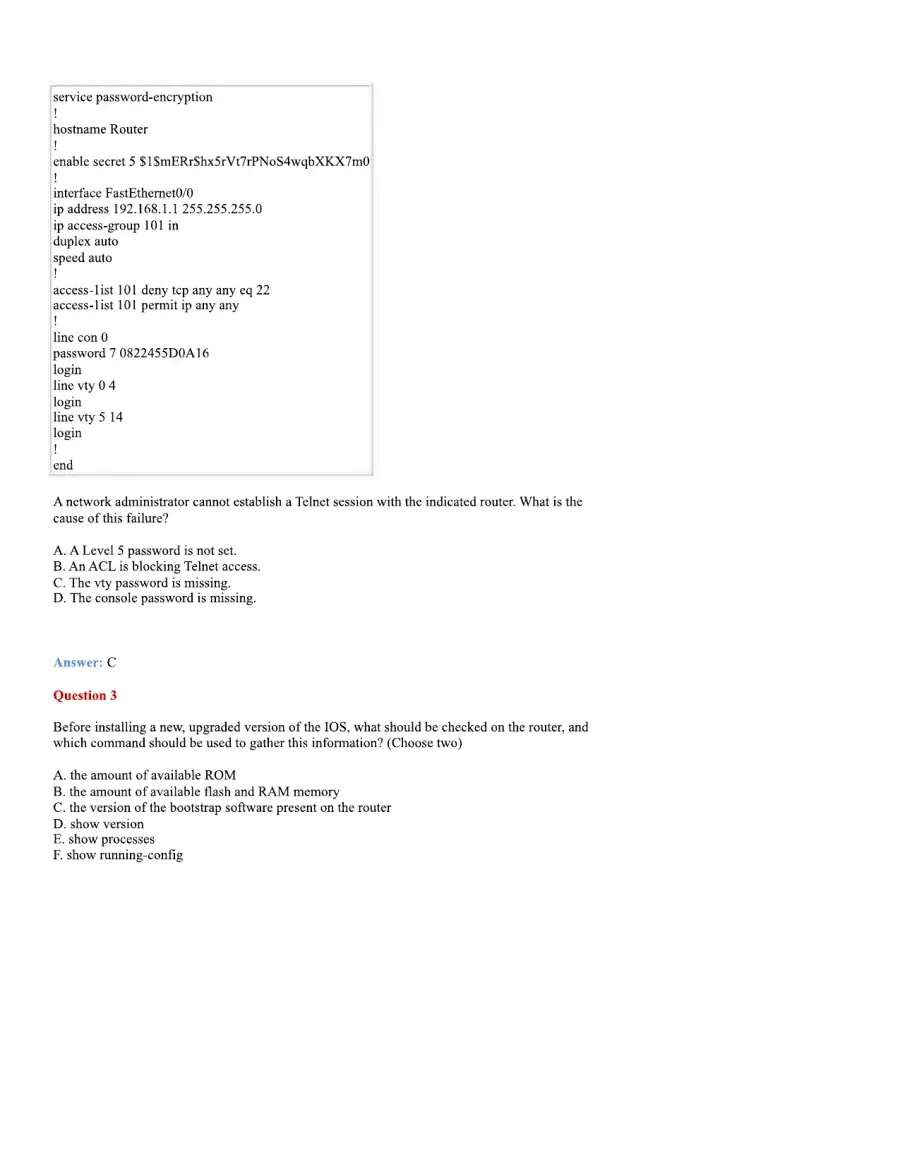 CCNA Basic Questions, page 8