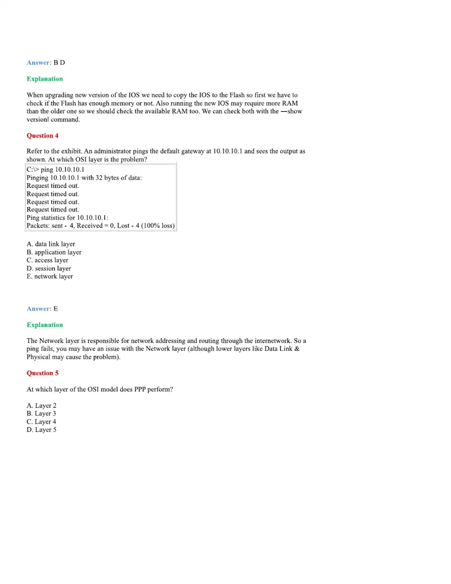 CCNA Basic Questions, page 9