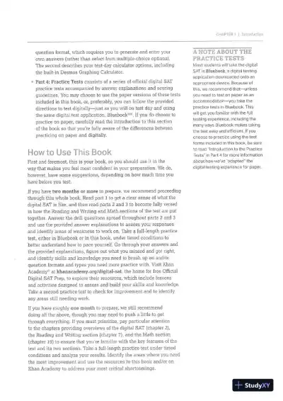 The Official Digital SAT Study Guide (2023) - Page 11 preview image
