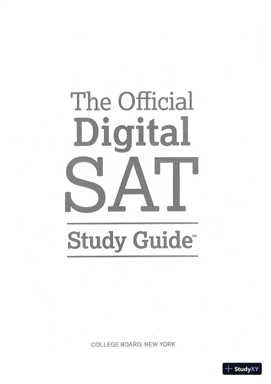 The Official Digital SAT Study Guide (2023), page 3