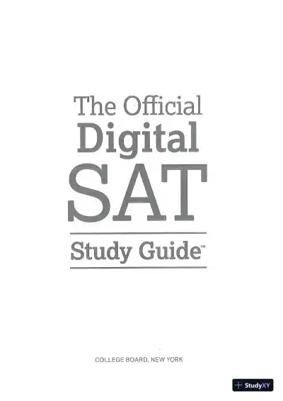The Official Digital SAT Study Guide (2023) - Page 3 preview image