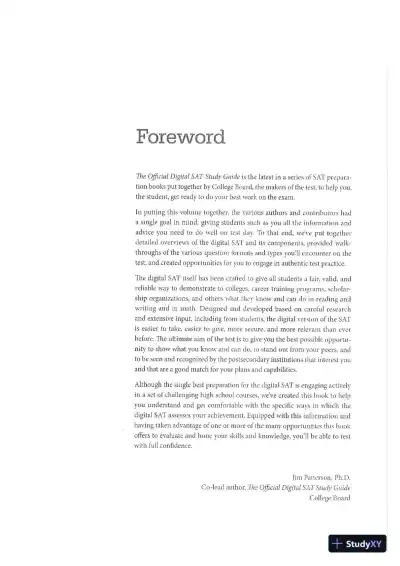 The Official Digital SAT Study Guide (2023) - Page 6 preview image