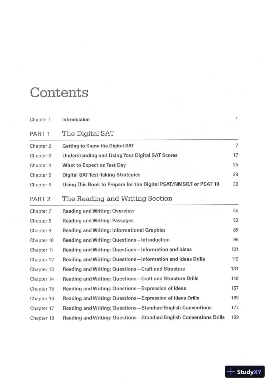 The Official Digital SAT Study Guide (2023), page 7